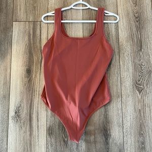 Abercrombie Bodysuit Size L Soft Red